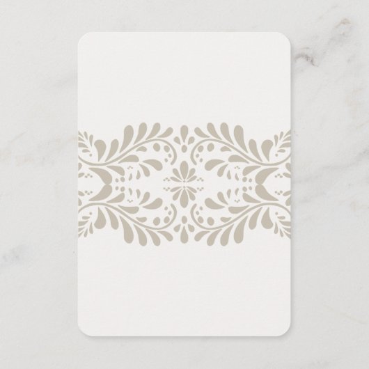 Beig Talavera Tile Diaper Einladung (Rückseite)