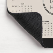 Beige 2026 Kalender für Firmenlogos für Werbezweck Mousepad (Ecke)