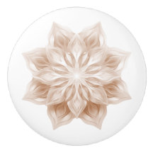 Beige 3D glänzendes Mandala