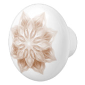 Beige 3D glänzendes Mandala Keramikknauf (Rechts)
