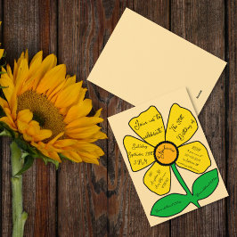 Beige 50. Geburtstag Gold Doodle Blume Einladung