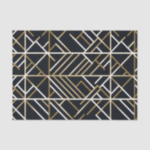 Beige Abstrakt Tessellation Tissue Paper von Ferns