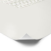 Beige abstrakte Kunst  Poster (Ecke)