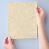 Beige abstrakte Muster mit Textur Flyer (Hand)