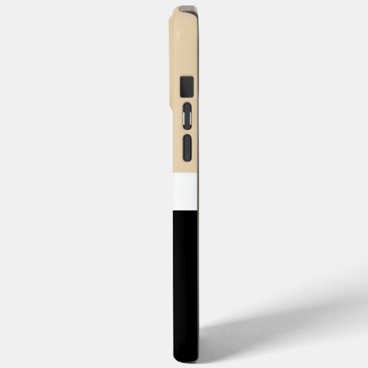 Beige Abstrakte Streifen Case-Mate iPhone Hülle (Rückseite / Links)