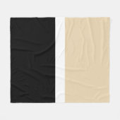 Beige Abstrakte Streifen Fleecedecke (Vorderseite (Horizontal))