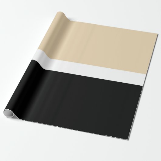 Beige Abstrakte Streifen Geschenkpapier (Ungerollt)