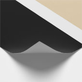 Beige Abstrakte Streifen Geschenkpapier (Ecke)