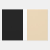 Beige Abstrakte Streifen Geschenkpapier Set (Vorderseite)