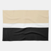 Beige Abstrakte Streifen Geschirrtuch (Horizontal)