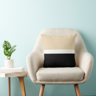 Beige Abstrakte Streifen Kissen