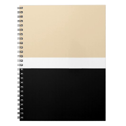 Beige Abstrakte Streifen Notizblock (Vorderseite)