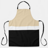 Beige Abstrakte Streifen Schürze (Vorderseite)