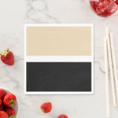 Beige Abstrakte Streifen Serviette (Beispiel)
