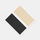 Beige Abstrakte Streifen Serviette (Ecke)