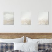 Beige Abstrakte Wand Set-neutral minimale Dekorati Bilderwand Sets (Schlafzimmer)