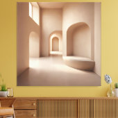 Beige Alcove Space Leinwanddruck (Insitu (Wohnzimmer))