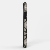 Beige and Brown Retro circular shapes Case-Mate iPhone Hülle (Hinten/Rechts)