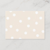 Beige and White Books For Baby Request Begleitkarte (Rückseite)