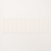 Beige and white diamond pattern yogamatte (Rückseite (Horizontal))
