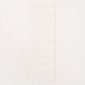 Beige and white diamond pattern yogamatte (Rückseite)