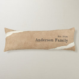 Beige and White Earth Tone, Minimalist Family Seitenschläferkissen