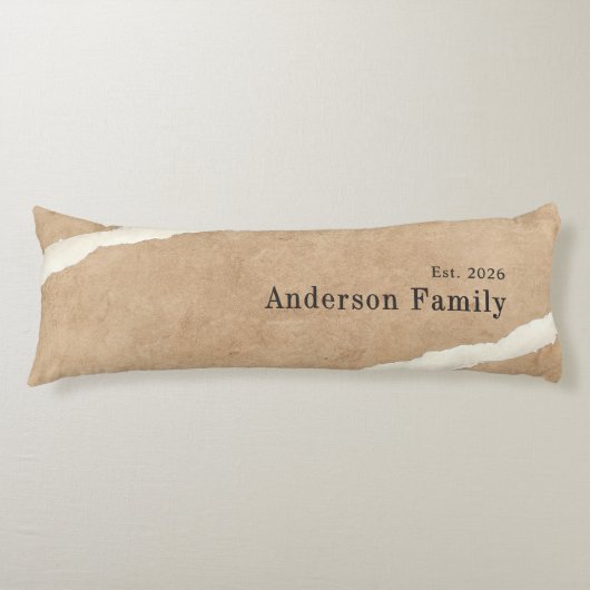 Beige and White Earth Tone, Minimalist Family Seitenschläferkissen (Vorderseite)