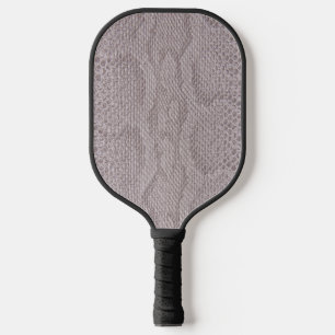 Beige Animal Snakeskin Pickleball Paddle