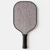 Beige Animal Snakeskin Pickleball Paddle (Rückseite)