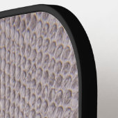 Beige Animal Snakeskin Pickleball Paddle (Linke Seite)