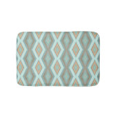 Beige Aqua Turquoise Minigolfplatz Art Badematte (Vorderseite)