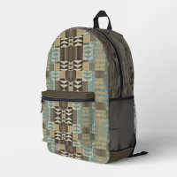 Beige Aquamarin Blue Green Taupe Brown Tribal Must