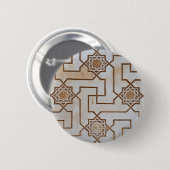 Beige Arabesque Mosaikschaltfläche Button (Vorne & Hinten)