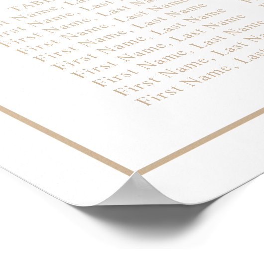 Beige Arch Minimal Gemeinsame Weihnachtssitzkarte Poster (Ecke)