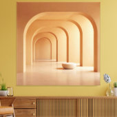 Beige Archway Hall Leinwanddruck (Insitu (Wohnzimmer))