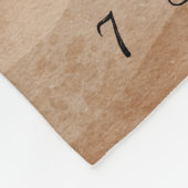 Beige Ästhetik Baby Monthly Meilenstein Fleecedecke (Ecke)