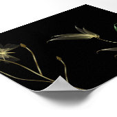 Beige auf schwarz poster (Ecke)