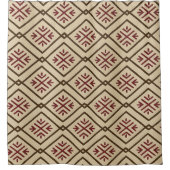 Beige, auf Stamm Inspiriert Duschvorhang (Vorderseite)