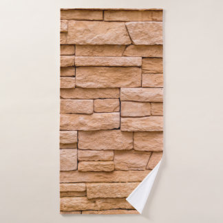 Beige aus Textilien nah Badehandtuch