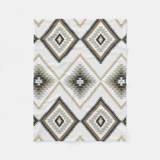 Beige Azteke Fleecedecke (Vorderseite)