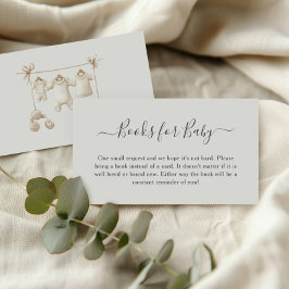 Beige Baby Clothes And Toys Books for Baby Begleitkarte