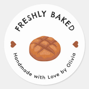 Beige Bäckerei Geschäft Aufkleber