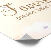 Beige Ballon Teddy Bear Baby Duwer Favoriten Poster (Ecke)