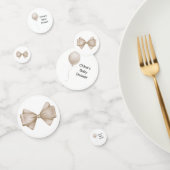 Beige Balloon Babydusche Konfetti (Gruppe)