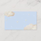 Beige Balloon Bear Diaper Raffle Baby Dusche Begleitkarte (Rückseite)