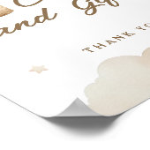 Beige Balloons Teddy Bear Cards Geschenke Poster (Ecke)