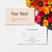 Beige Beauty Salon Wellness-Center Terminkarte