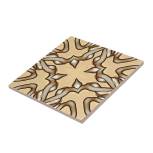Beige Beige Braun Taupe Elfenbein Ethnische Stamme Fliese