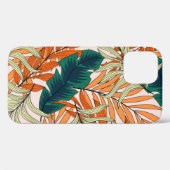 Beige beige tropische Blätter, nahtlos. Case-Mate iPhone Hülle (Rückseite (Horizontal))