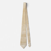 Beige Beige Wasserfarbe Maßgeschneiderter Schlips Krawatte (Vorderseite)